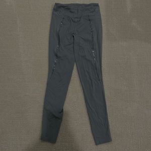 Lululemon Gloss Trim Nulux Run Super High-Rise Tight Legging 28" - Rhino Gray, 6